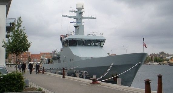 Patruljefartøjet P522 ved et senere besøg i Nyborg 19. juni 2010